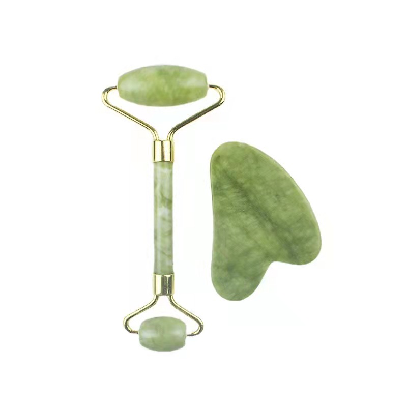 Jade Roller & Gua Sha Face Roller Facial Beauty Roller Skin Care Tools